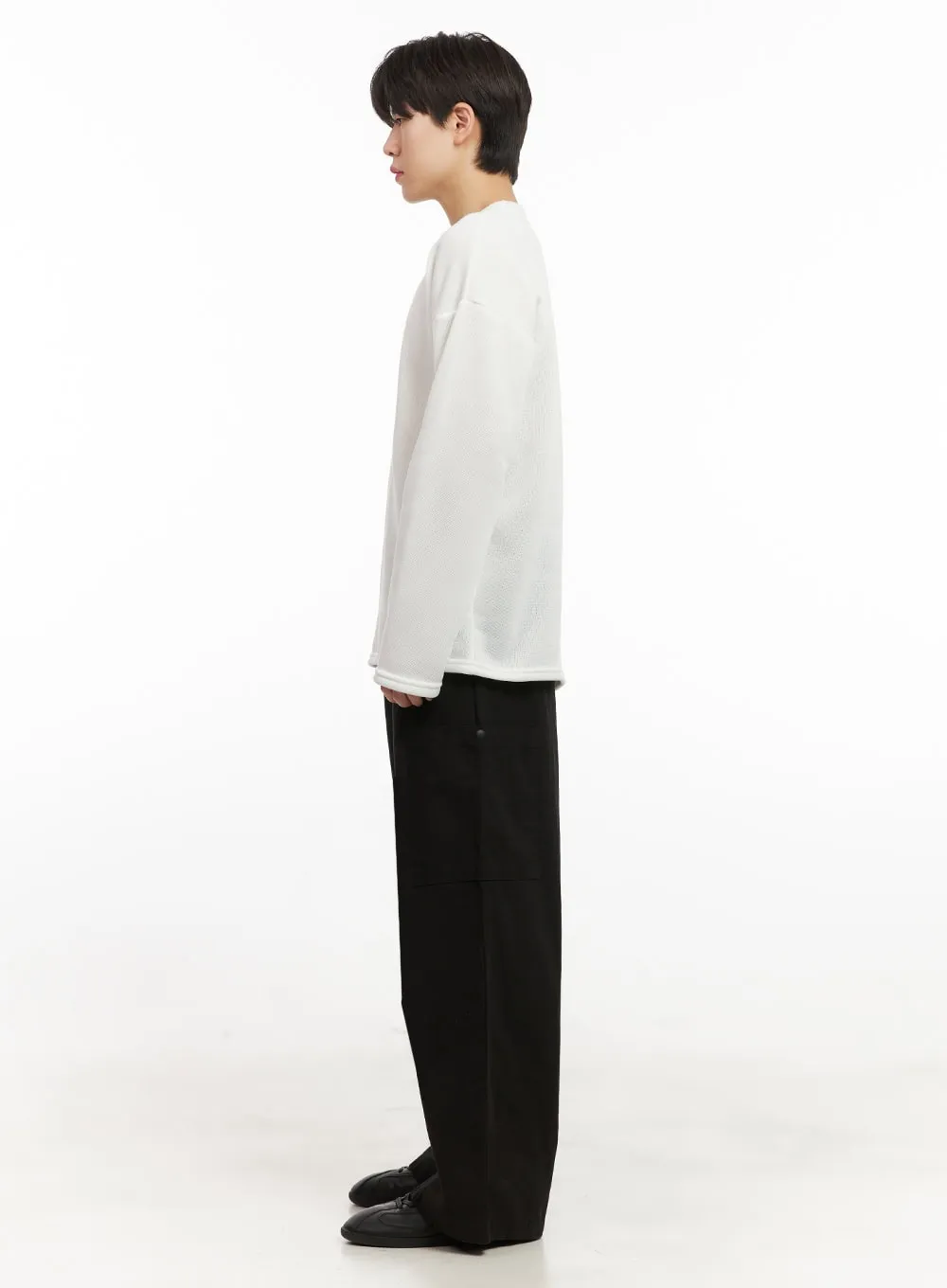 Men's Basic Loose-Fit Sweater IJ517