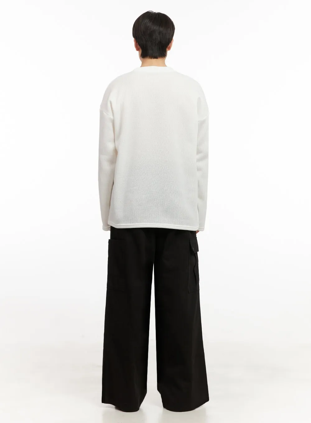 Men's Basic Loose-Fit Sweater IJ517