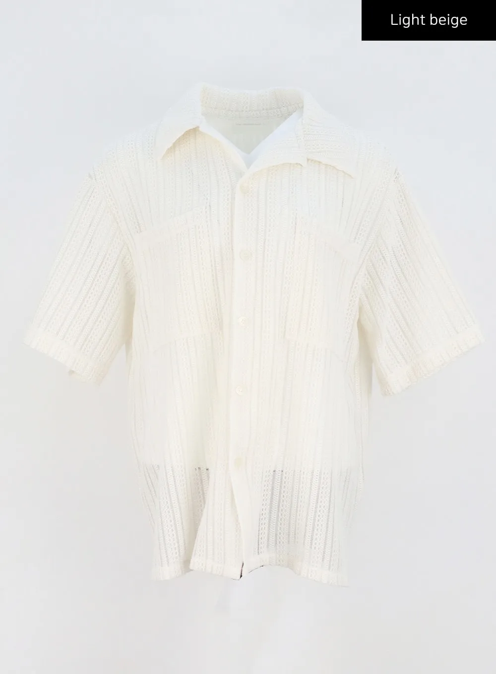 Mesh Button Top Unisex CY322