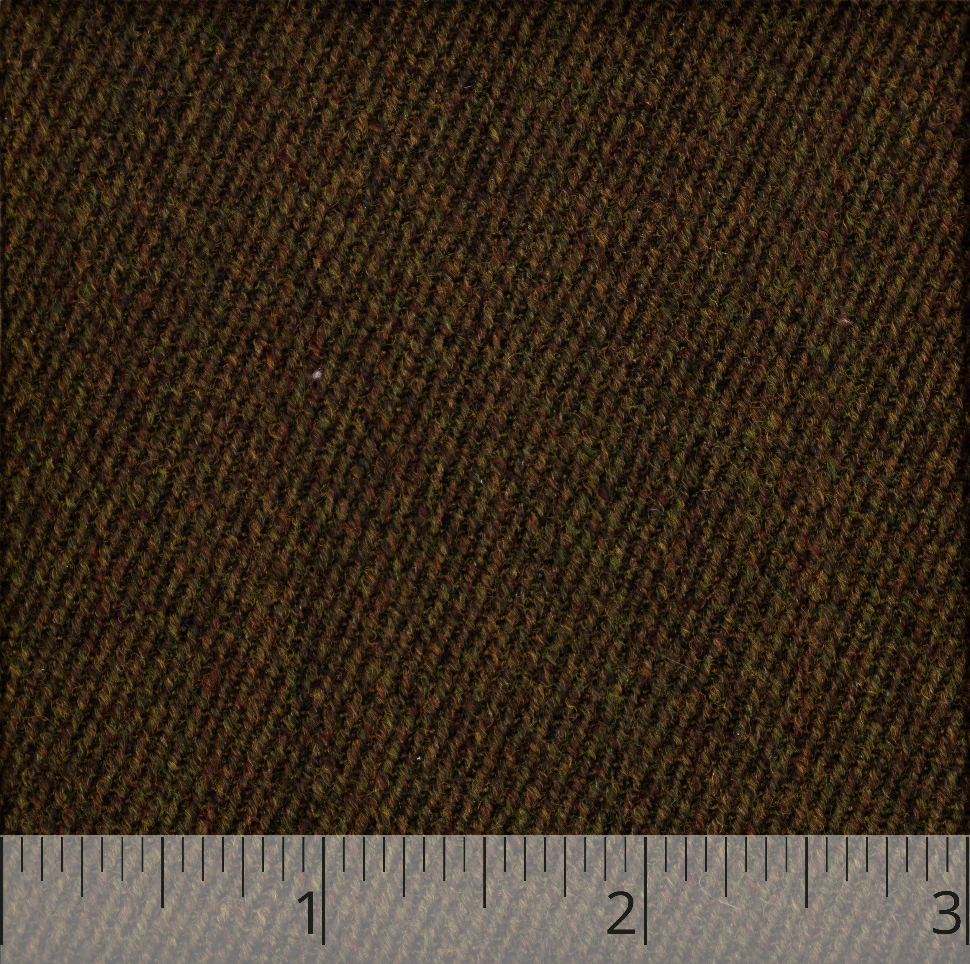 Mixed Brown Twill Worsted Wool - $18.00 yd.