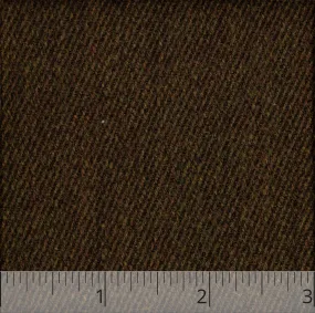 Mixed Brown Twill Worsted Wool - $18.00 yd.