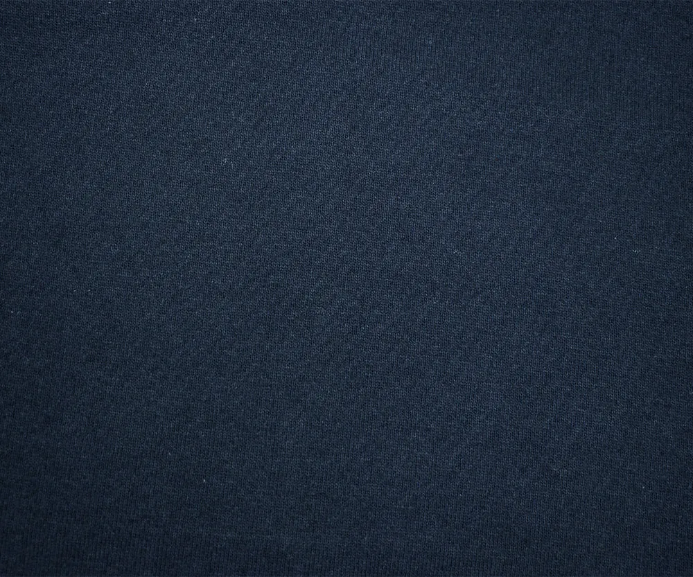 Navy Blue Cotton Wool Stretch Spandex Sweatshirt Fleece Knit Fabric