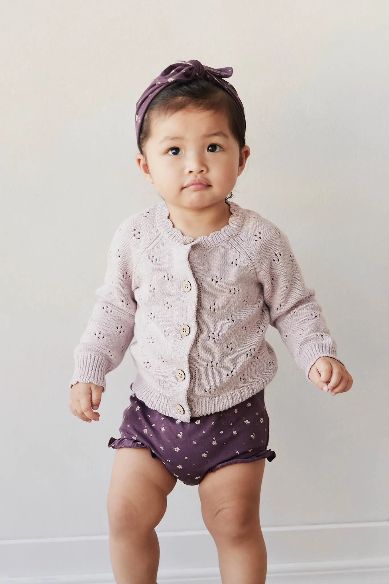 Organic Cotton Frill Bloomer - Goldie Huckleberry Sparse