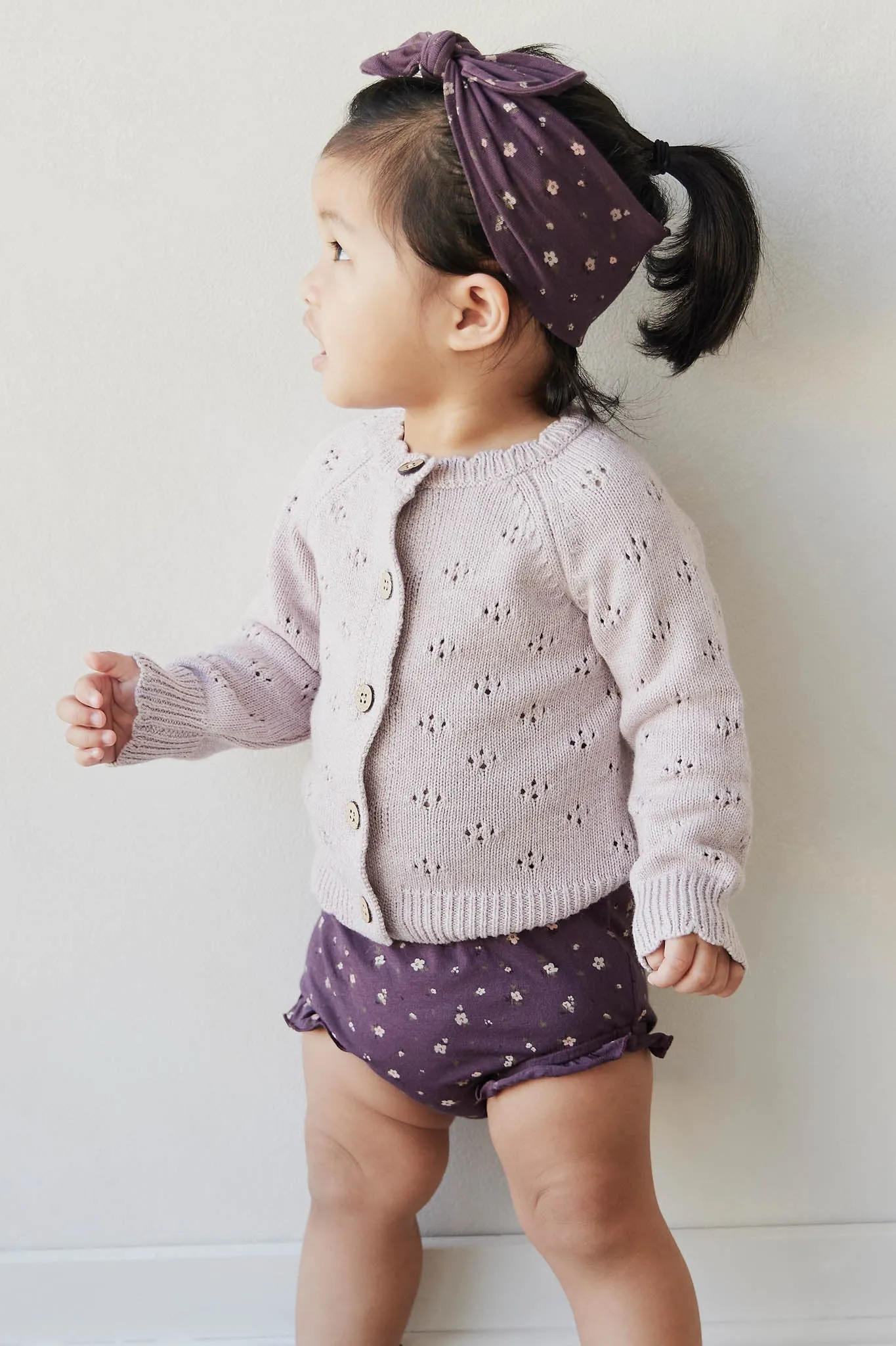 Organic Cotton Frill Bloomer - Goldie Huckleberry Sparse