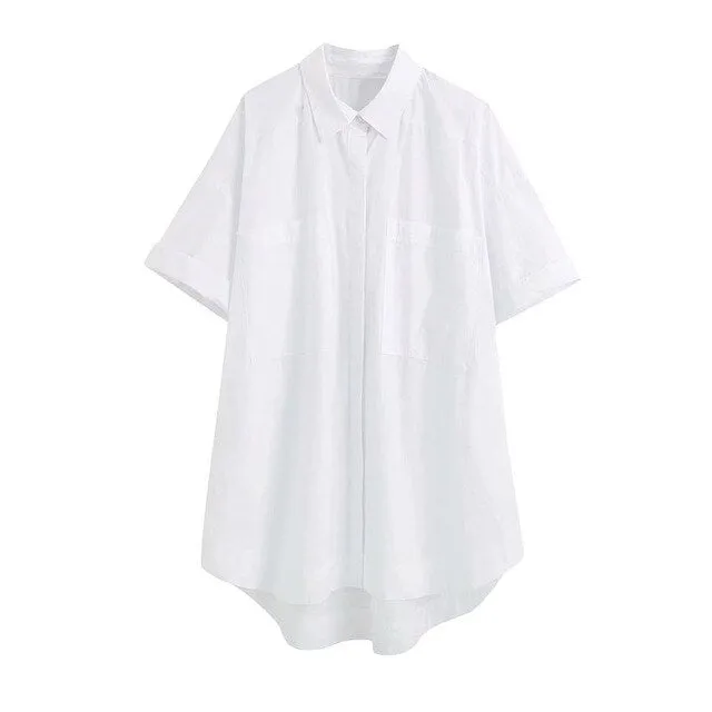 OVERSIZED POPLIN SHIRT