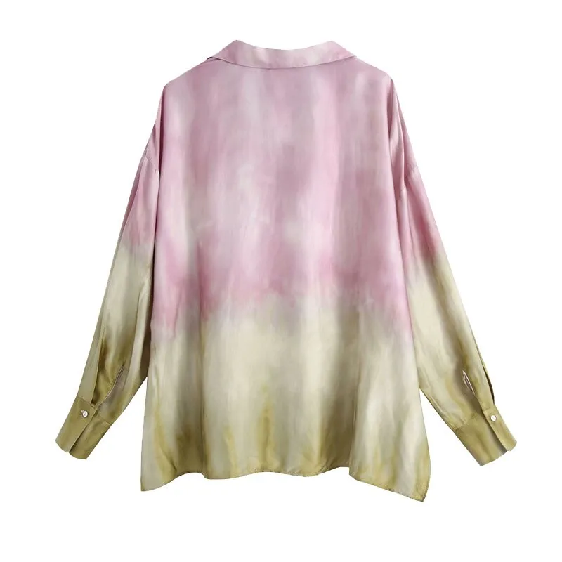 OVERSIZED TIE-DYE BLOUSE