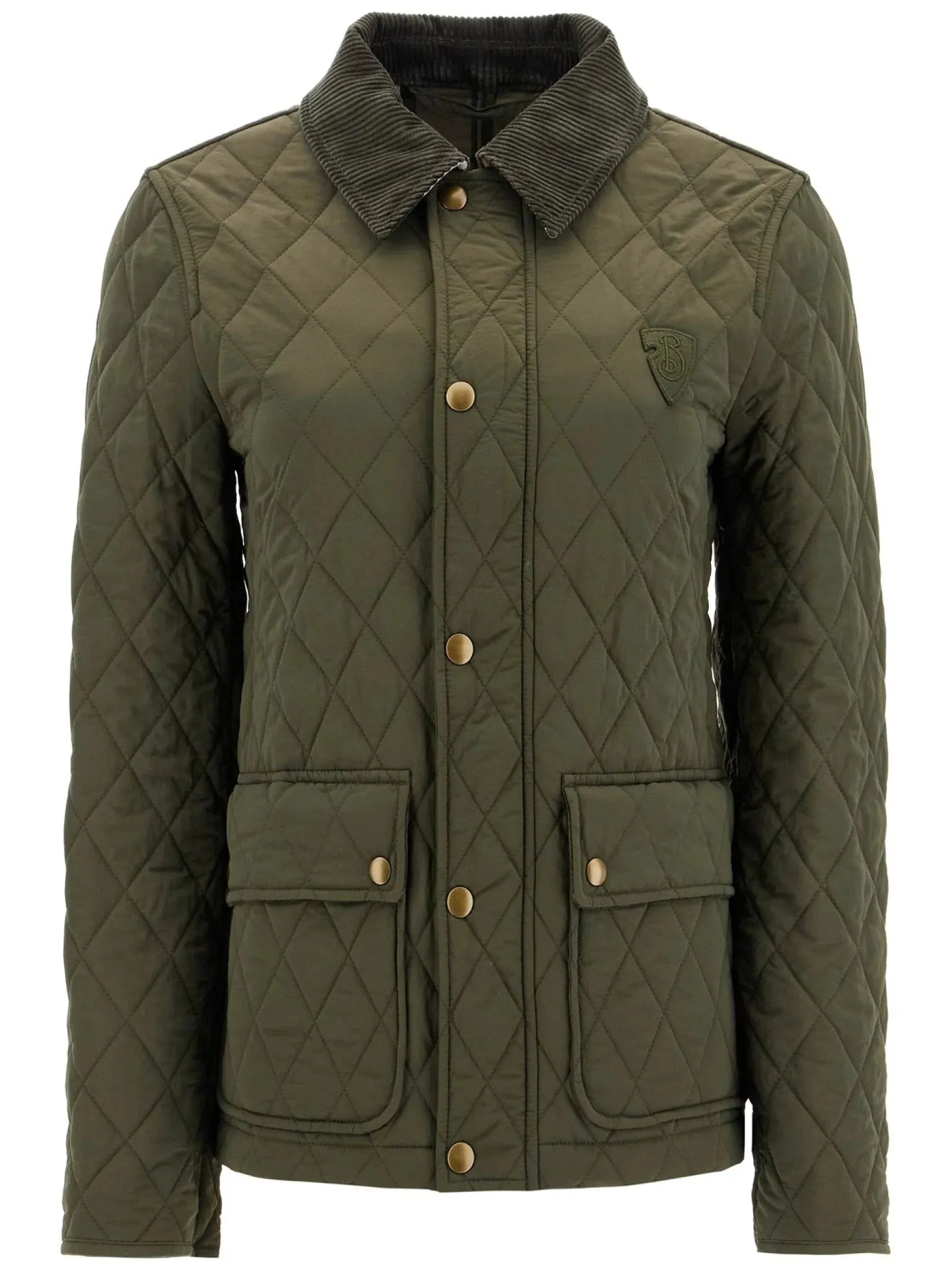Quilted Diamond Corduroy Jacket
