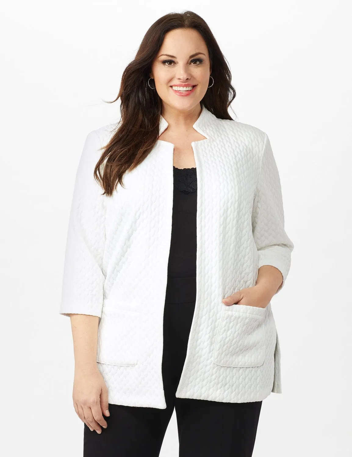 Quilted Jacquard Topper - Plus