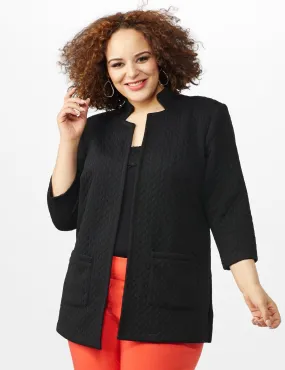 Quilted Jacquard Topper - Plus