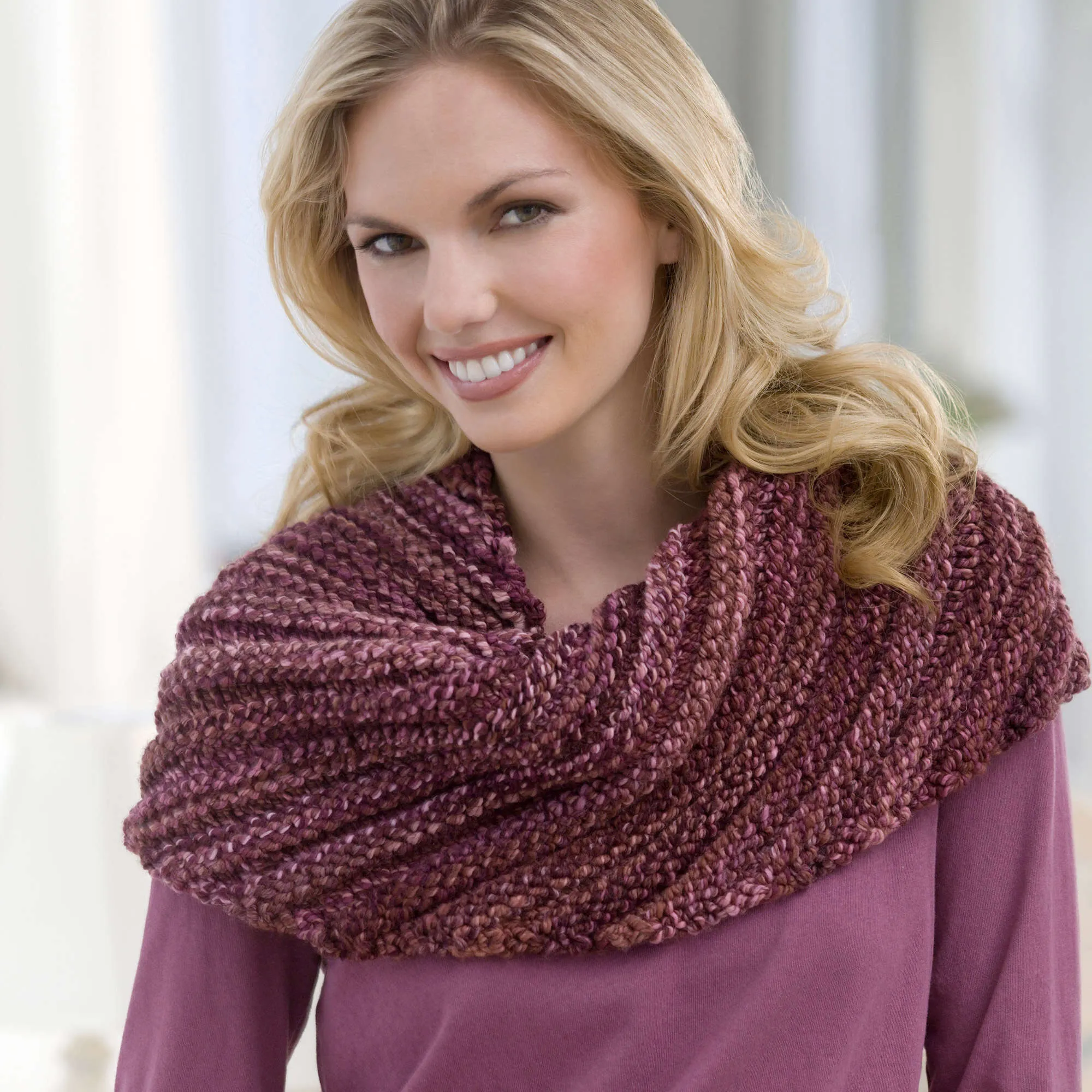 Red Heart Knit Continuous Wrap