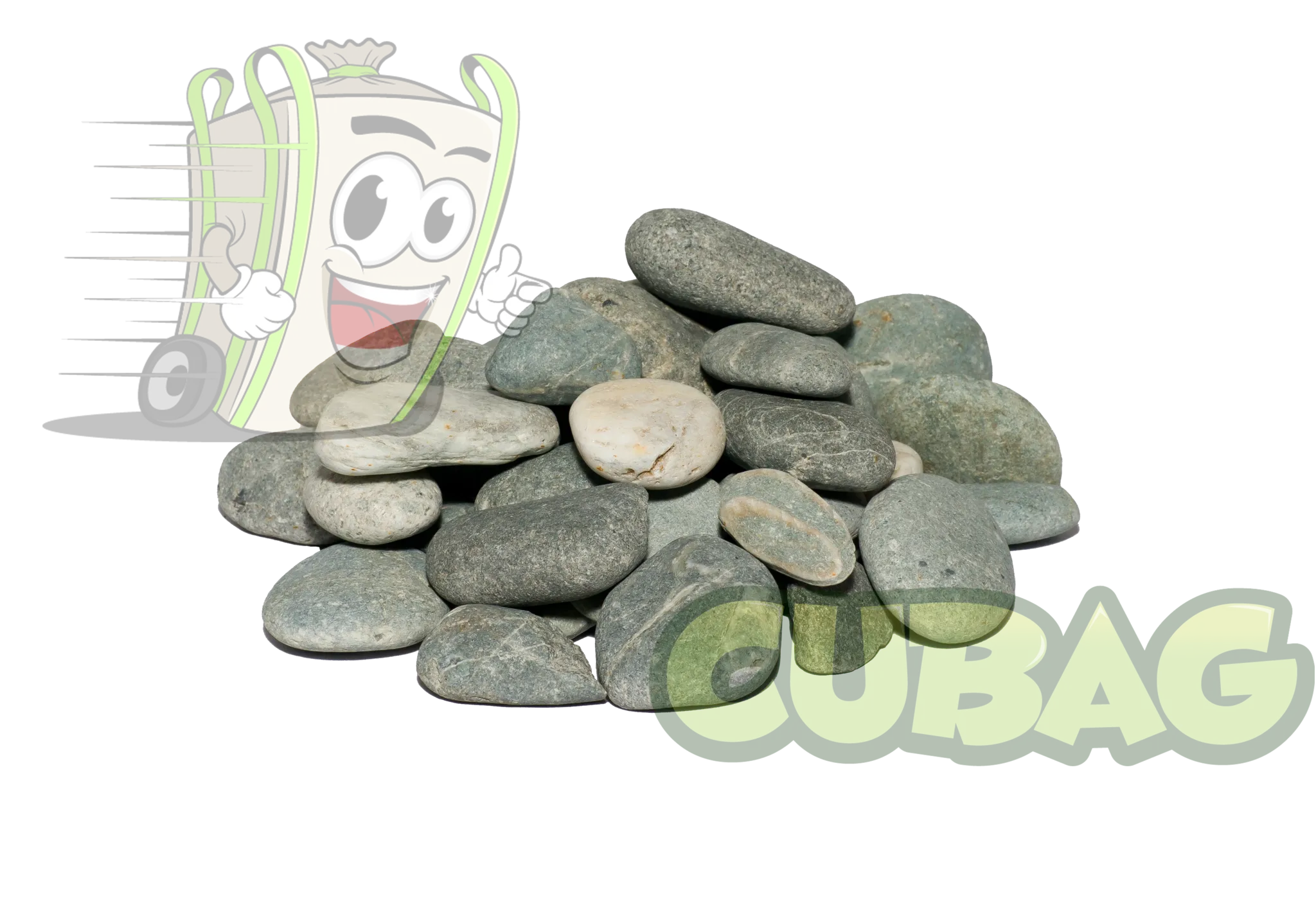 River Stones Medium 800kg Bulk Bag