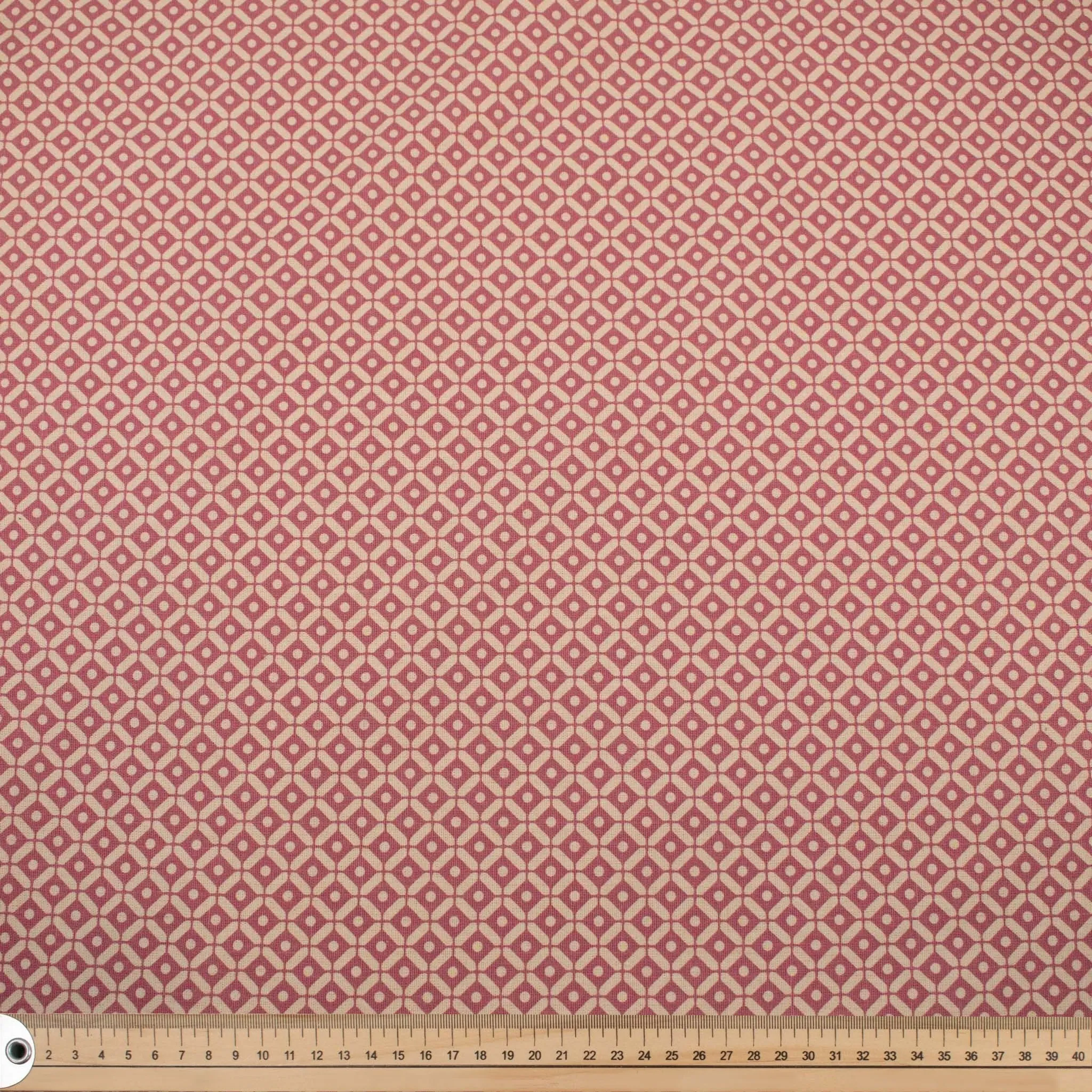 Rose Diamonds Cotton Canvas Print