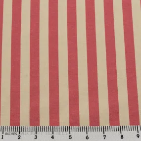 Rose Natural Stripe Cotton Canvas Print