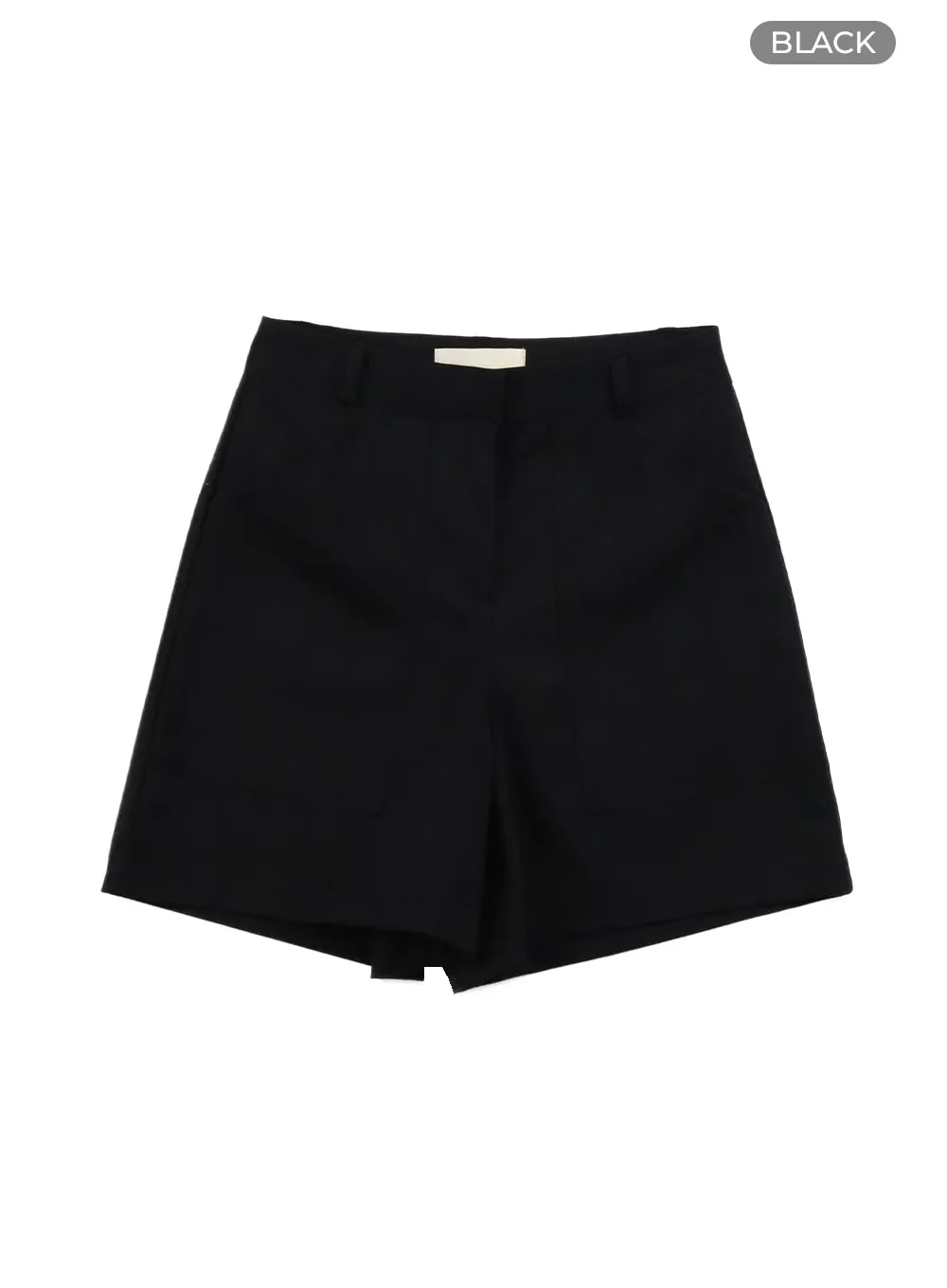 Solid Loose Fit Shorts OA429
