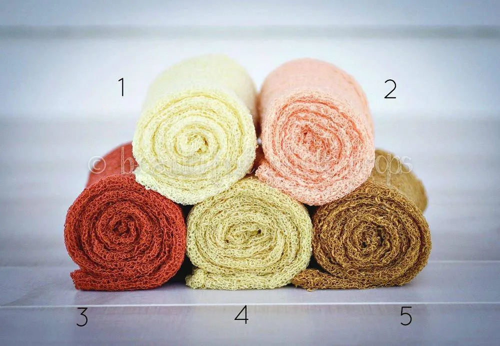Stretch Knit Wraps Sunshine Tones