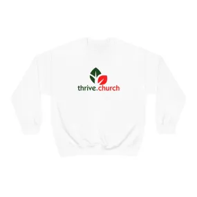 Thrive Christmas Red & Green Logo Crewneck Sweatshirt