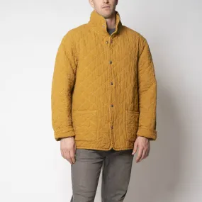 Utility Canvas Quilted Snap Unisex Jacket - Honey