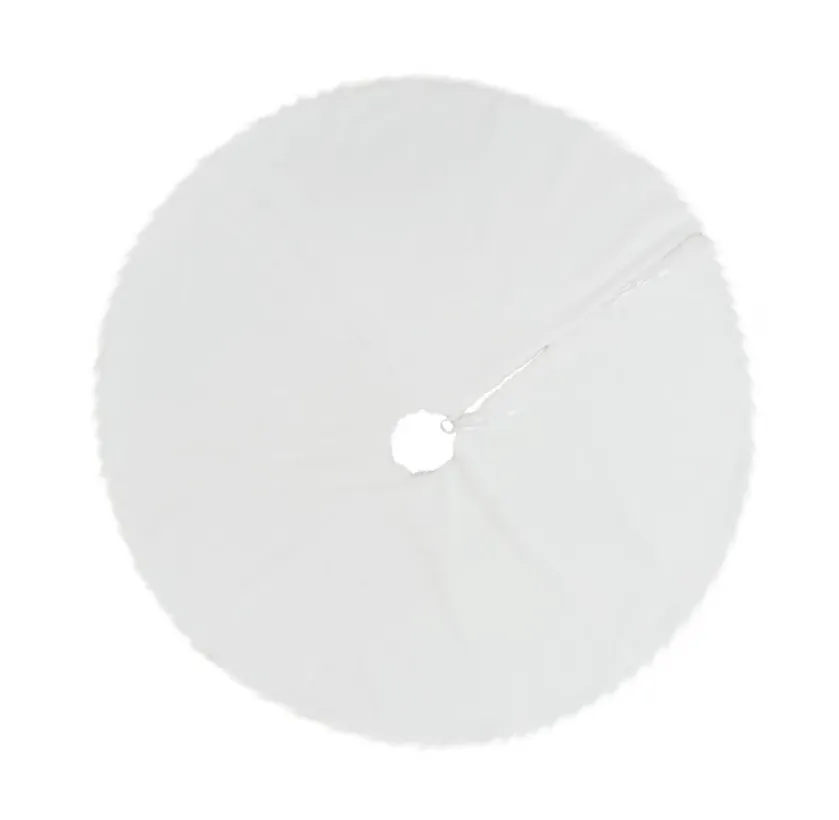 White Plush Tree Skirt