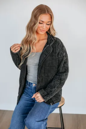 Winslie Quilted Jacket - Vintage Black